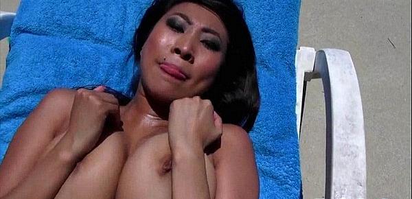  Asian amateur poolside anal sex Sharon Lee 1 2